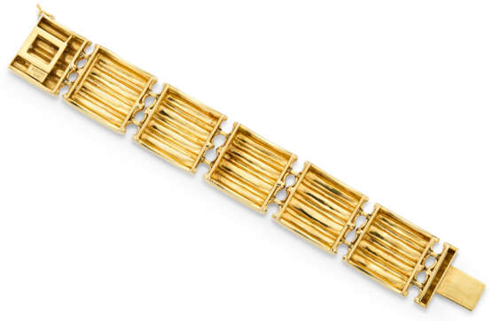 ANDREW CLUNN HAMMERED GOLD BRACELET - photo 2