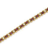 VAN CLEEF & ARPELS RUBY AND DIAMOND BRACELET - photo 1