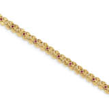 VAN CLEEF & ARPELS RUBY AND DIAMOND BRACELET - photo 2