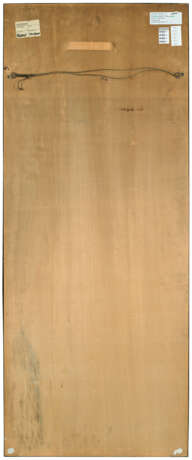 AN ITALIAN GOLD AND RED CUT-VELVET PANEL - photo 2