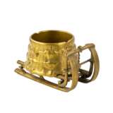 Brass ashtray Water sleigh. Late 19th century Bronze and brass realism Late 19th century - photo 5