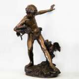 Boy with Roosters Paul CHEVRE Patinated bronze 19th century - photo 6