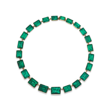 ANTIQUE GREEN PASTE RIVIÈRE NECKLACE - photo 1