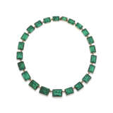 ANTIQUE GREEN PASTE RIVIÈRE NECKLACE - photo 1