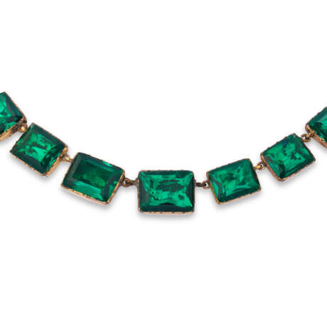 ANTIQUE GREEN PASTE RIVIÈRE NECKLACE - photo 2