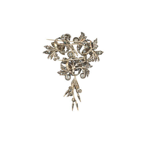 LATE 19TH CENTURY DIAMOND CORSAGE BROOCH - photo 3