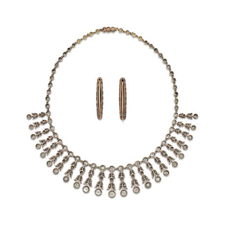 LATE 19TH CENTURY DIAMOND FRINGE NECKLACE - Foto 4