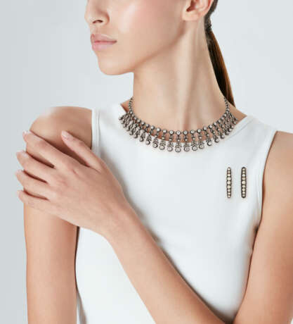 LATE 19TH CENTURY DIAMOND FRINGE NECKLACE - Foto 5