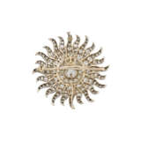 LATE 19TH CENTURY DIAMOND SUNBURST BROOCH - photo 2