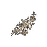 LATE 19TH CENTURY DIAMOND FLORAL SPRAY BROOCH - Foto 3
