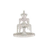 ART DECO DIAMOND FOUNTAIN BROOCH - Foto 1