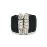 CARTIER ART DECO LACQUER AND DIAMOND RING - photo 2