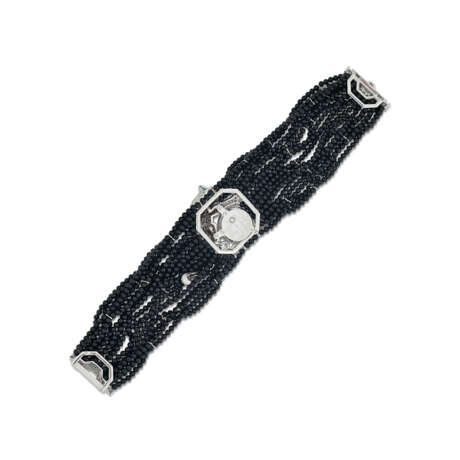 CARTIER ONYX AND DIAMOND 'PANTHÈRE' HIGH JEWELLERY BRACELET/WATCH - photo 4