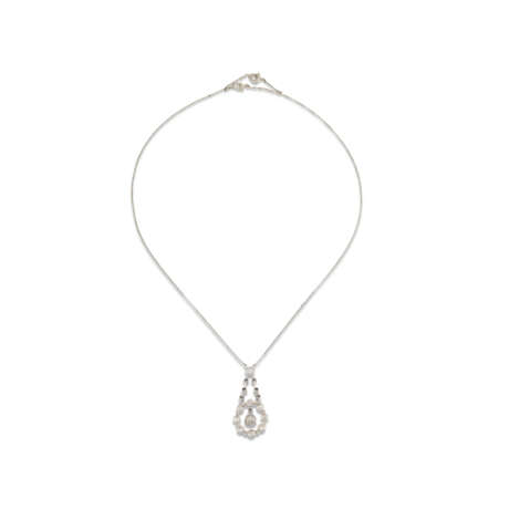 EARLY 20TH CENTURY DIAMOND PENDANT NECKLACE - Foto 4