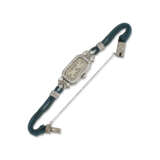 DIAMOND COCKTAIL WATCH AND A DIAMOND CROSS PENDANT, FIRST HALF OF THE 20TH CENTURY - photo 2