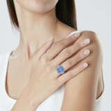 ART DECO SAPPHIRE AND DIAMOND RING - photo 4