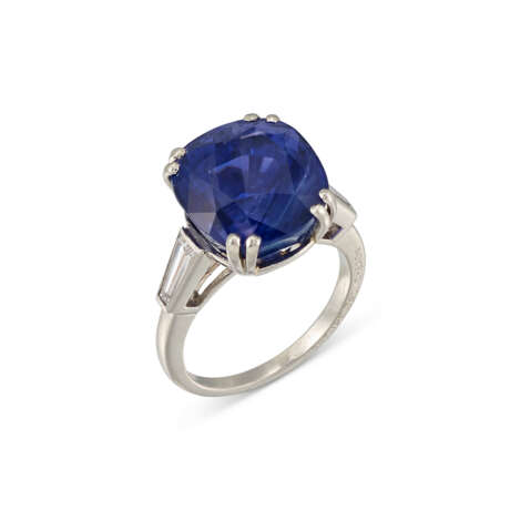 MONTURE BOUCHERON SAPPHIRE AND DIAMOND RING - photo 1