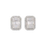 ILLUSION-SET DIAMOND EARRINGS - photo 1