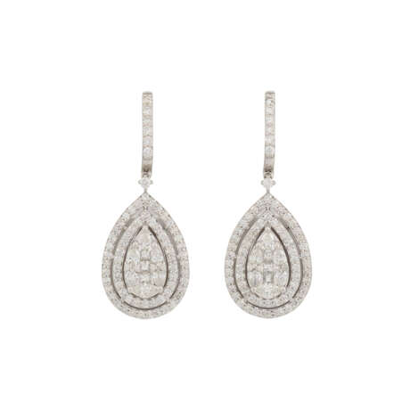 ILLUSION-SET DIAMOND EARRINGS - photo 1