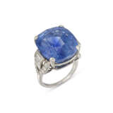 SAPPHIRE AND DIAMOND RING - photo 1