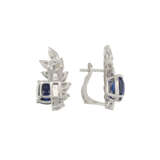 SAPPHIRE AND DIAMOND EARRINGS - Foto 2