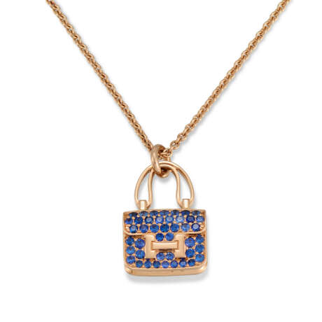HERMÈS SAPPHIRE 'AMULETTES CONSTANCE' NECKLACE AND BRACELET - photo 4