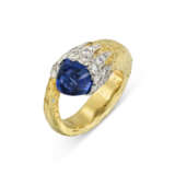 GRIMA SAPPHIRE AND DIAMOND RING, 1990s - photo 1