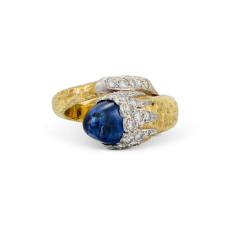 GRIMA SAPPHIRE AND DIAMOND RING, 1990s - photo 2