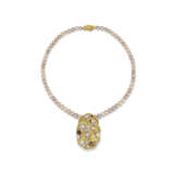 GRIMA CULTURED PEARL AND DIAMOND PENDANT/BROOCH AND NECKLACE - photo 1