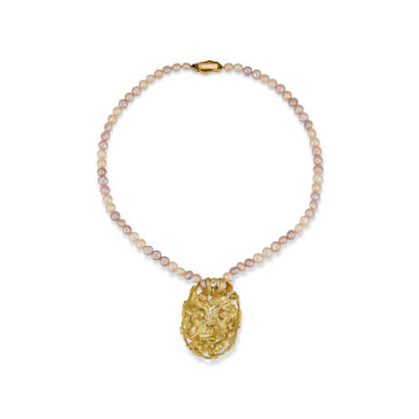 GRIMA CULTURED PEARL AND DIAMOND PENDANT/BROOCH AND NECKLACE - photo 4