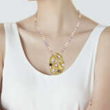 GRIMA CULTURED PEARL AND DIAMOND PENDANT/BROOCH AND NECKLACE - photo 6