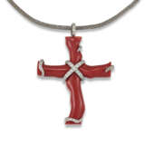 GRIMA CORAL AND DIAMOND PENDANT - photo 2