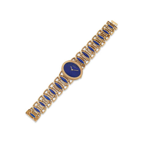 PATEK PHILIPPE GOLD AND LAPIS LAZULI WATCH, 1970s - photo 2