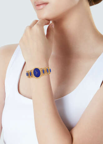 PATEK PHILIPPE GOLD AND LAPIS LAZULI WATCH, 1970s - photo 4