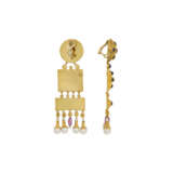 LALAOUNIS GEM SET AND PEARL 'BYZANTINE' EARRINGS - photo 2