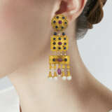 LALAOUNIS GEM SET AND PEARL 'BYZANTINE' EARRINGS - photo 3