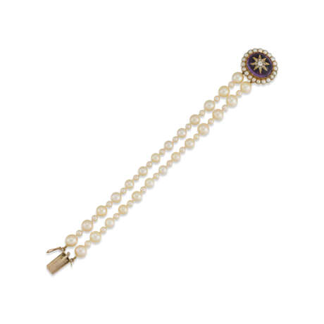 AMETHYST AND CULTURED PEARL BRACELET - photo 1