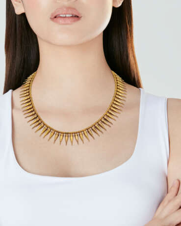 LATE 19TH CENTURY ARCHEOLOGICAL REVIVAL NECKLACE - Foto 5