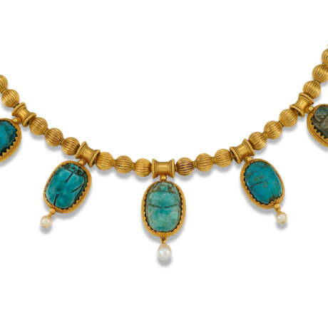 VICTORIAN EGYPTIAN REVIVAL NECKLACE - photo 2