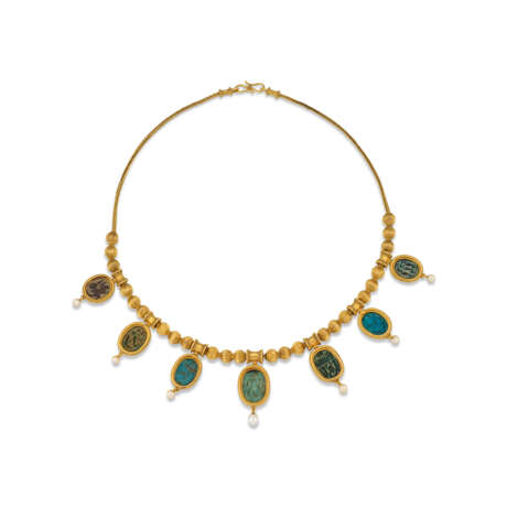 VICTORIAN EGYPTIAN REVIVAL NECKLACE - photo 3