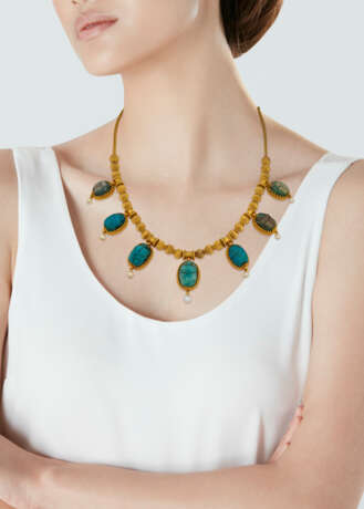 VICTORIAN EGYPTIAN REVIVAL NECKLACE - photo 4