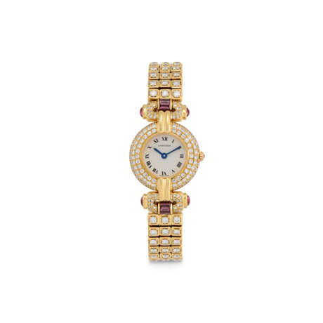 CARTIER TOURMALINE AND DIAMOND 'COLISÉE' WATCH - фото 1