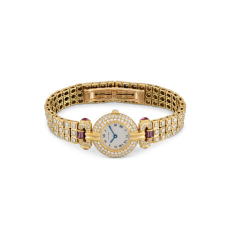 CARTIER TOURMALINE AND DIAMOND 'COLISÉE' WATCH - фото 2