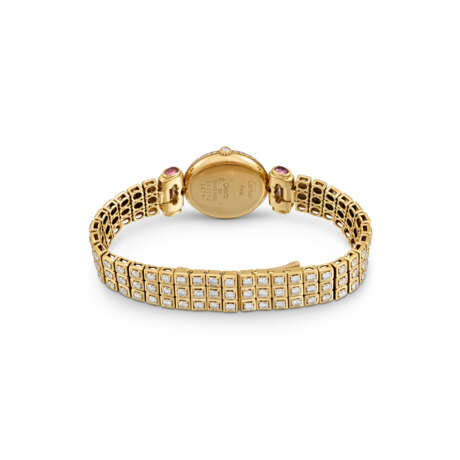 CARTIER TOURMALINE AND DIAMOND 'COLISÉE' WATCH - фото 3