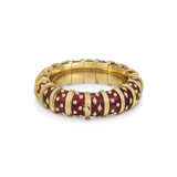 JEAN SCHLUMBERGER FOR TIFFANY & CO ENAMEL 'DOT LOSANGE' BANGLE BRACELET - фото 3