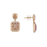 ILLUSION-SET RUBY AND DIAMOND EARRINGS - photo 2