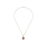 ILLUSION-SET RUBY AND DIAMOND NECKLACE - photo 2