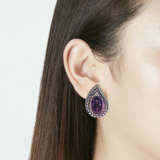 AMETHYST, PINK SAPPHIRE AND DIAMOND EARRINGS - photo 3