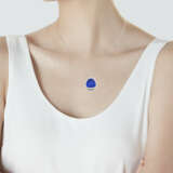 SAPPHIRE AND DIAMOND PENDANT NECKLACE - photo 4