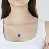 SAPPHIRE AND DIAMOND PENDANT NECKLACE - photo 4